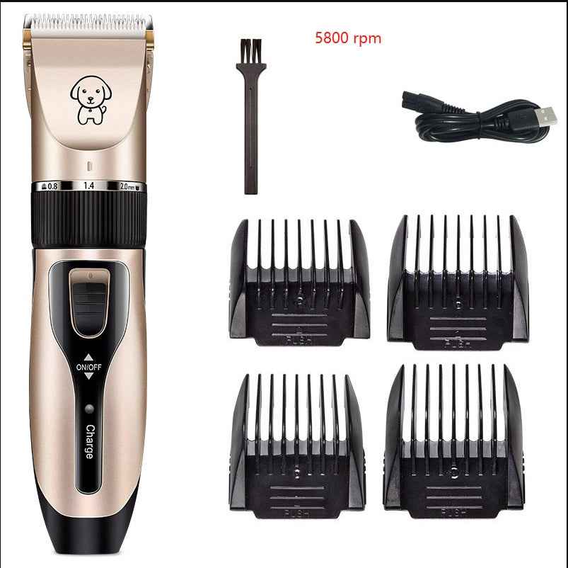 Professional Pet Hair Clipper -  Low Noise Easy Grooming Tool For Dogs & Cats