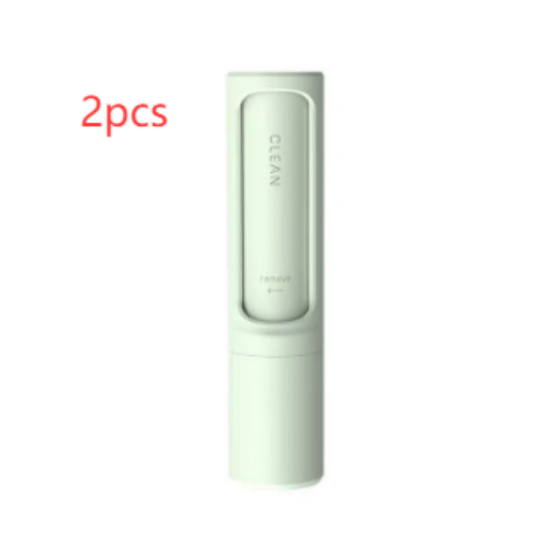 2-in-1 Reusable Pet Hair Remover Brush – Self-Cleaning Lint Roller