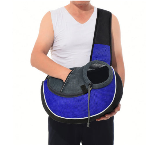Portable Pet Carrier Sling Bag - Hands-Free Cross-Body Travel Bag for Small Dogs & Cats