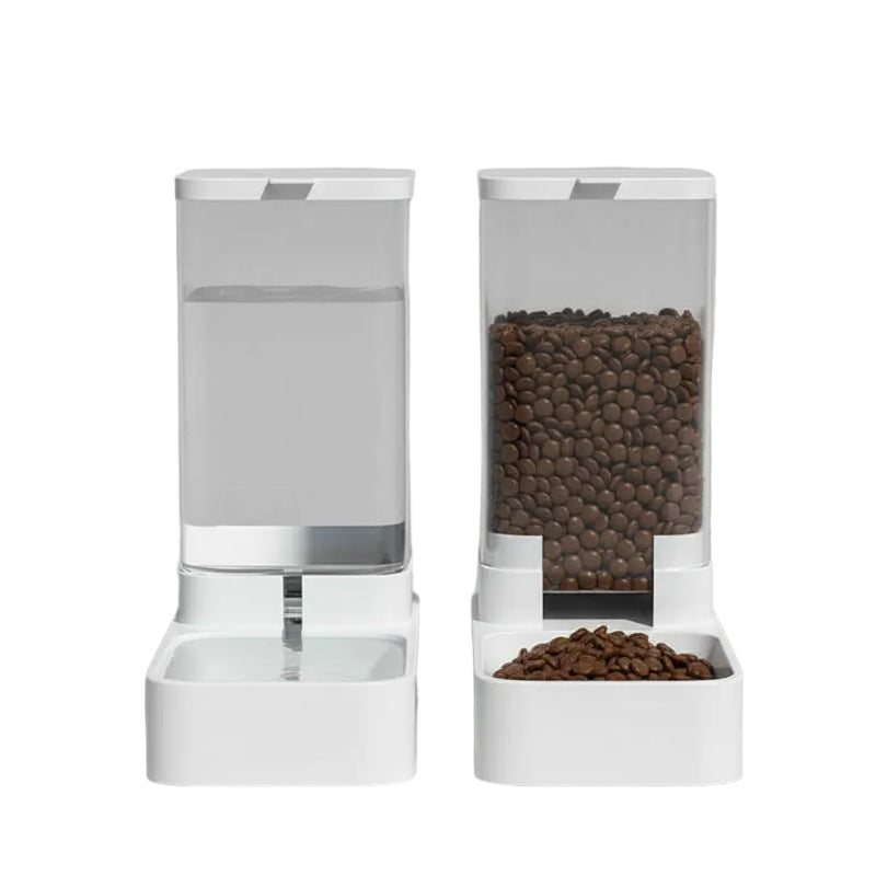 Automatic Pet Feeder & Water Dispenser – Food & Hydration Station