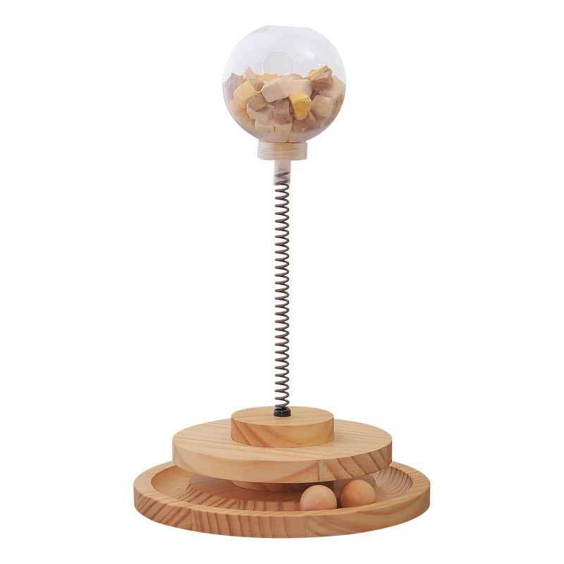 Cat Treat Dispenser Toy – Interactive Catnip & Slow Feeder Fun - Docatshop