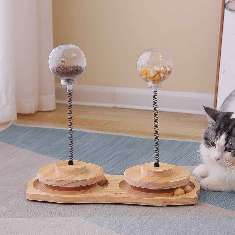Cat Treat Dispenser Toy – Interactive Catnip & Slow Feeder Fun - Docatshop