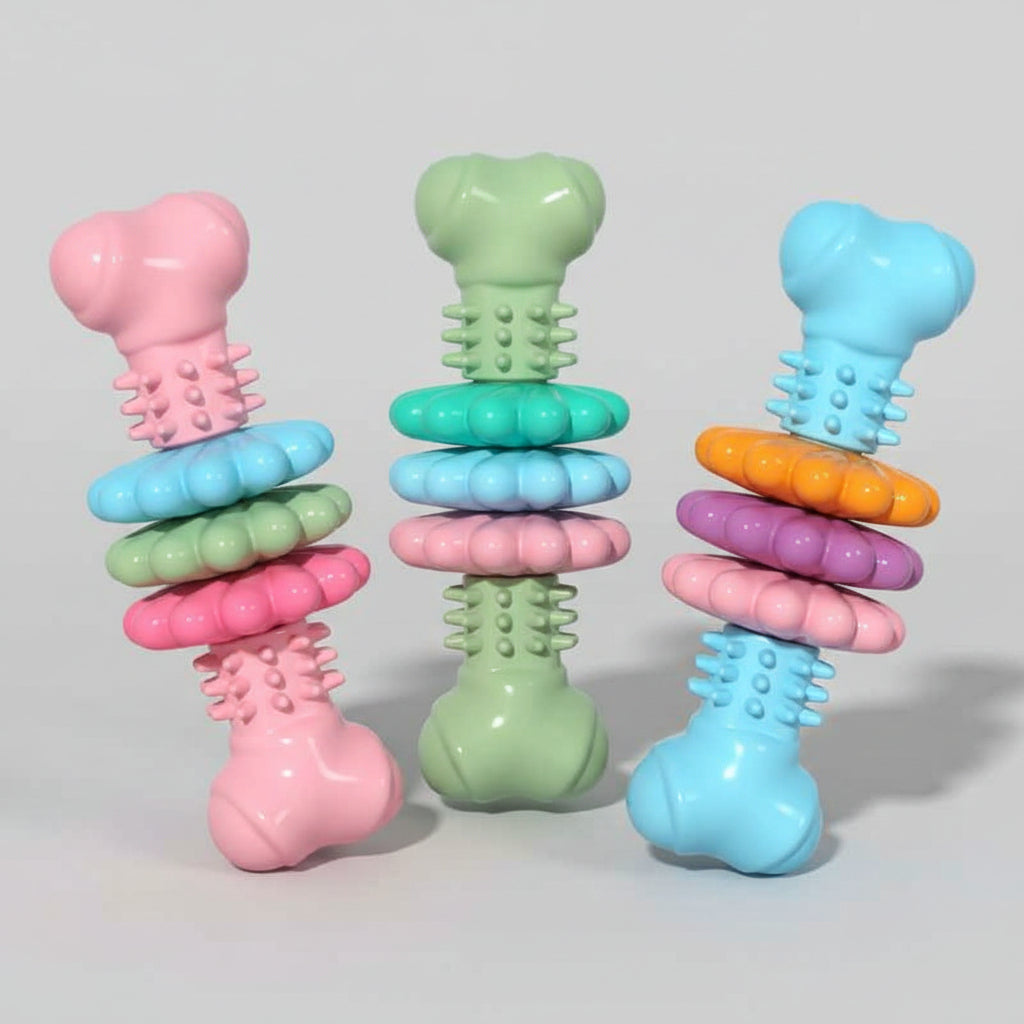 Indestructible Dog Bone Chew Toy – Teeth Cleaning & Teething Relief - Docatshop