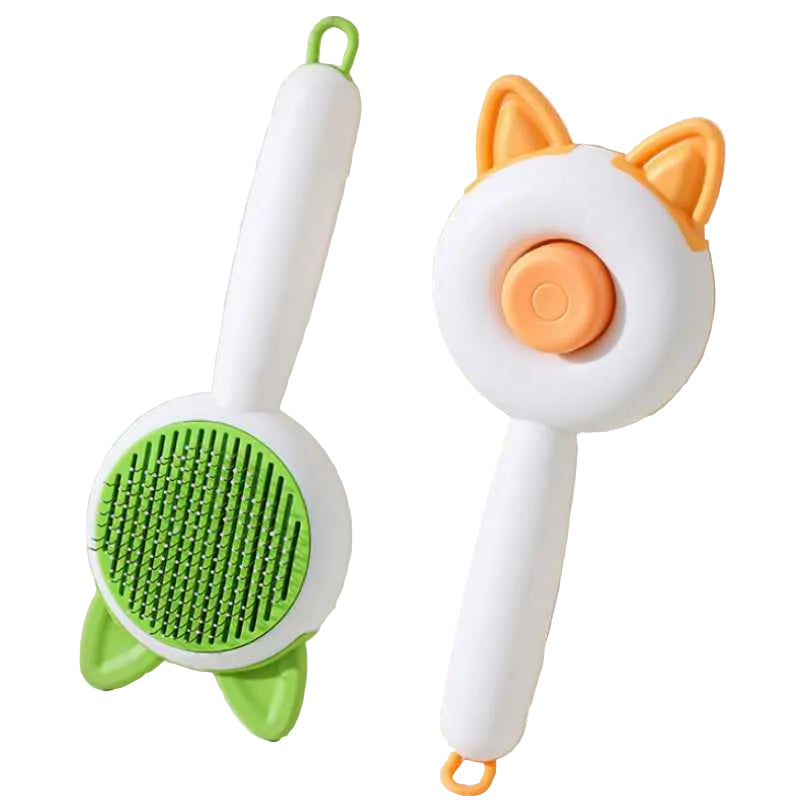Self-Cleaning Pet Grooming Brush – One-Click Hair Remover & Dematting Comb for Dogs & Cats - Docatshop