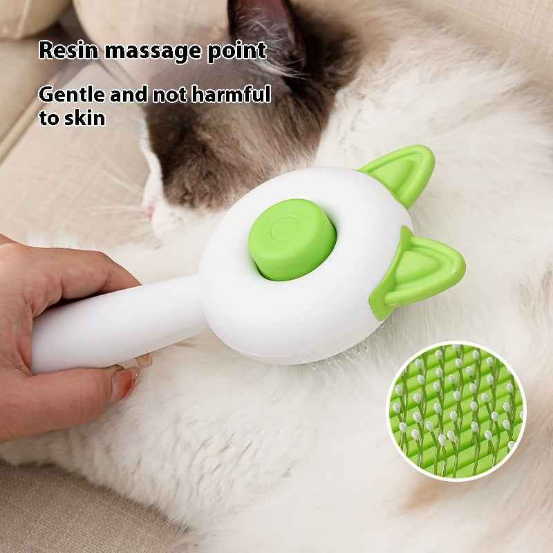 Self-Cleaning Pet Grooming Brush – One-Click Hair Remover & Dematting Comb for Dogs & Cats - Docatshop