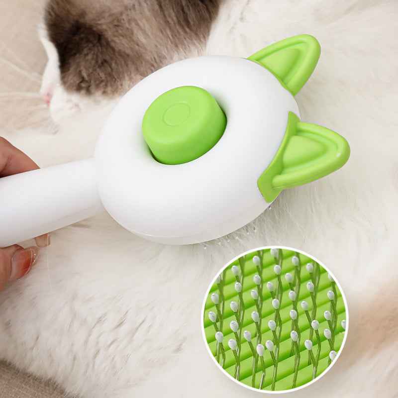 Self-Cleaning Pet Grooming Brush – One-Click Hair Remover & Dematting Comb for Dogs & Cats - Docatshop