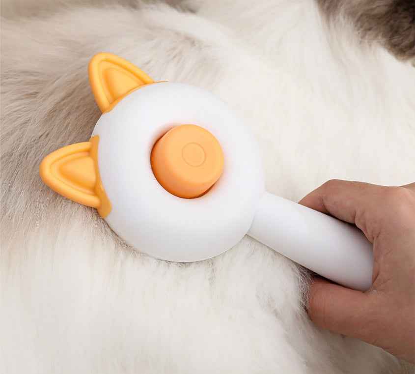 Self-Cleaning Pet Grooming Brush – One-Click Hair Remover & Dematting Comb for Dogs & Cats - Docatshop
