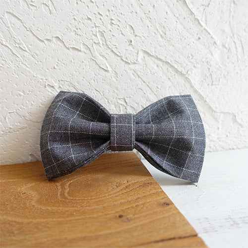 Stylish Adjustable Dog Collar - Grey Plaid Design for Ultimate Comfort - Docatshop